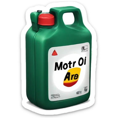motor oil sticker