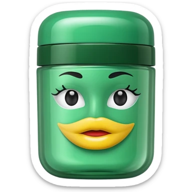 lip mask packaging green sticker