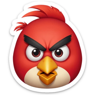 angry bird animated sticker