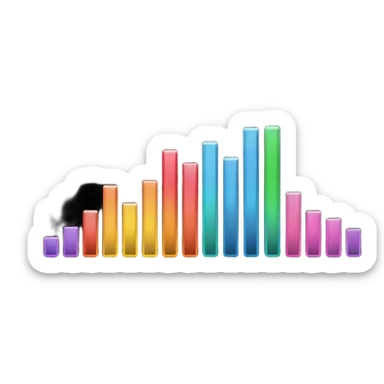 full black audio spectrum, the spectrum is black sticker