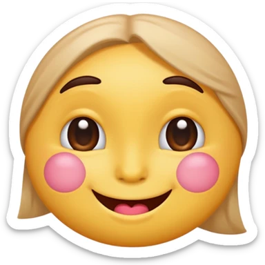 cheeky mature emoji hinting at adult themes with innuendo and playful design sticker