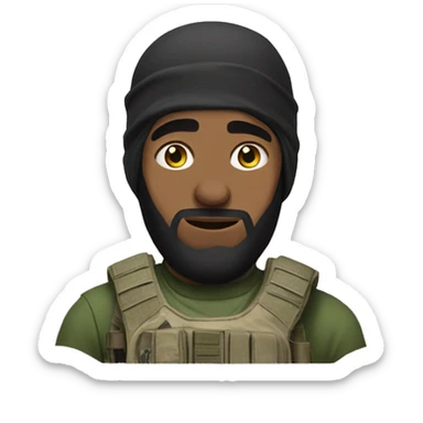 Muslim playing call of duty  sticker