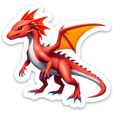 Latias-Salandit-Koraidon-Fakémon-hybrid-creature (full body)  sticker