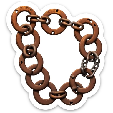 Broken chains sticker