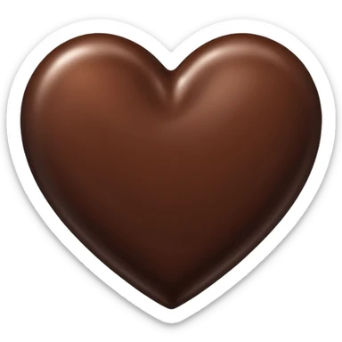 chocolate heart emoji sticker