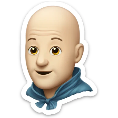 Bald Portuguese man sticker