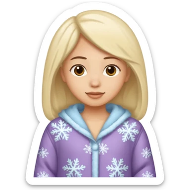 Winter Cozy Pajamas sticker