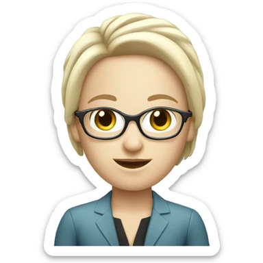 a white-skinned Networking and Personal Brand Consultant sticker