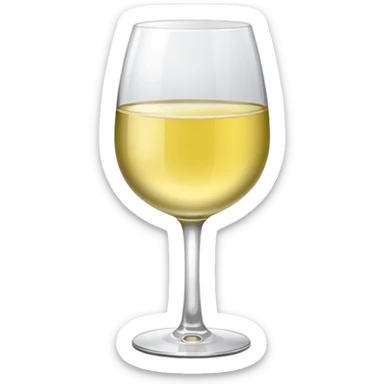 glass of white wine  sticker