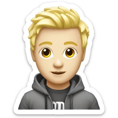 Crea un logo que diga dj albino sticker