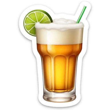Tequila and beer Mexican cocktail sticker