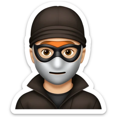 Bank robber sticker
