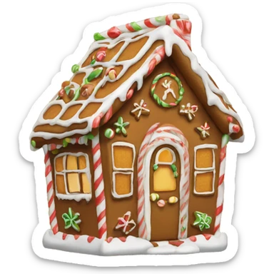 Gingerbread house sticker
