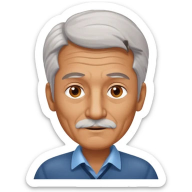 old man corporate, ux designer around 50 years sticker