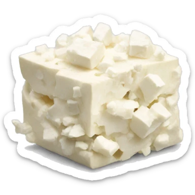 crumbled feta cheese sticker