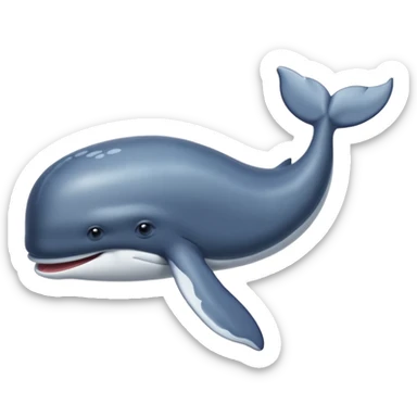 Whale sticker
