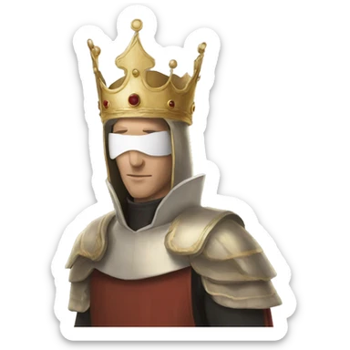 king baldwin IV in kingdomofheaven best pose with face mask sticker
