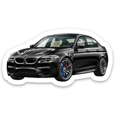 black bmw m5 f10 sticker