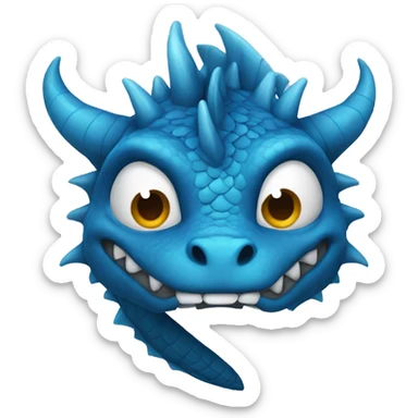 dragon azul  sticker