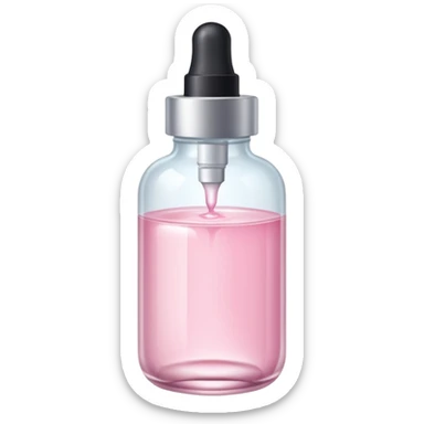 Light pink skincare serum  sticker