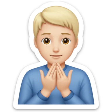 Quelqu’un qui se frotte les mains sticker