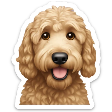 goldendoodle dog sticker