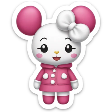 my melody en persona pelirroja sticker
