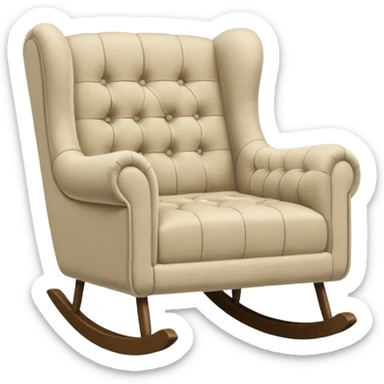 rocking soft sofa chair sticker