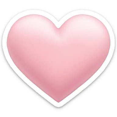 Pastel pink heart sticker