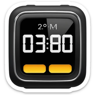 alas 2 de la tarde pm reloj sticker