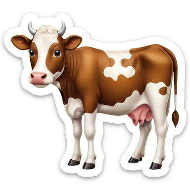spotted cow animal sticker