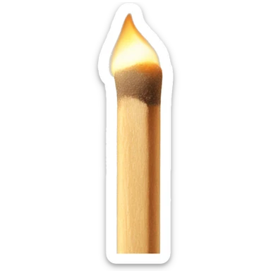 Matchstick sticker