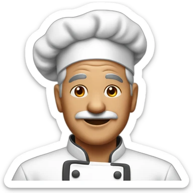 Chef papá 65 años sticker