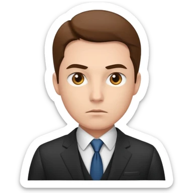 investor, one person sticker