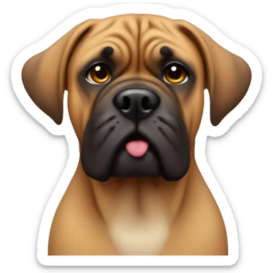 Cute bullmastiff sticker