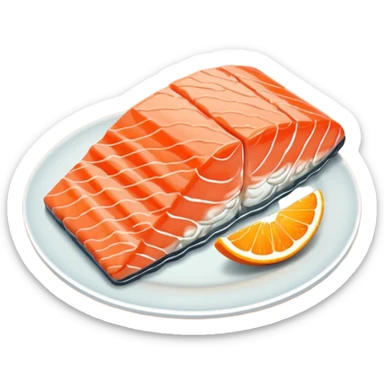 create a Slice of Salmon

Camera angle: slightly elevated top-down view with a gentle bird’s-eye perspective (about 15–20°), identical perspective and scale sticker