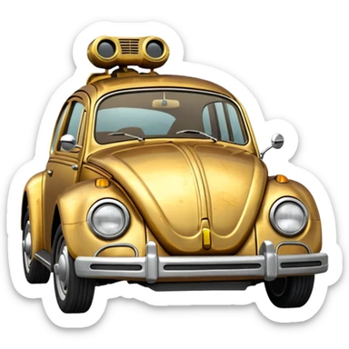 1972  C-3PO Volkswagen bug tarnished from space sticker