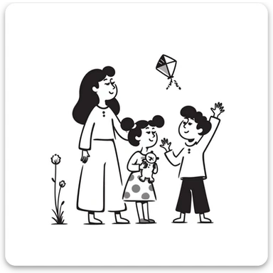 family of four sticker