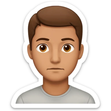 A man standing to the side while side eyeing you sticker