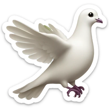 white dove and Olive branch sticker
