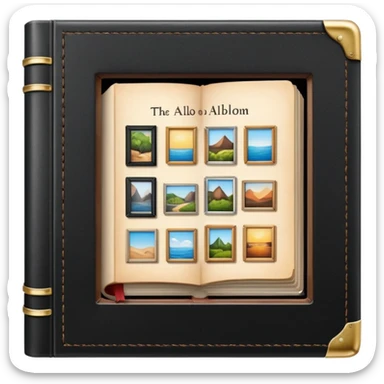 Open photo album sticker