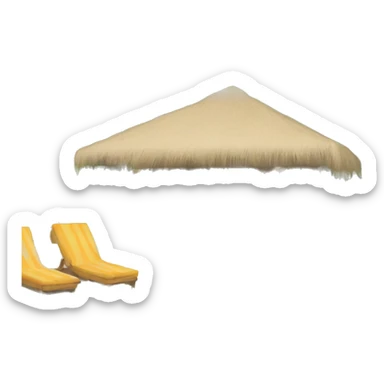 Cabana by a pool sticker