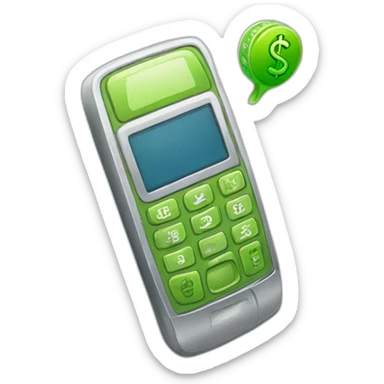 phone with dollar inside in svg sticker