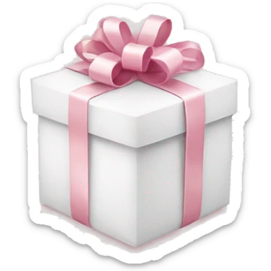 Light pink Christmas gifts under a white Christmas tree  sticker