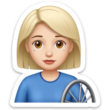 disabled woman sticker