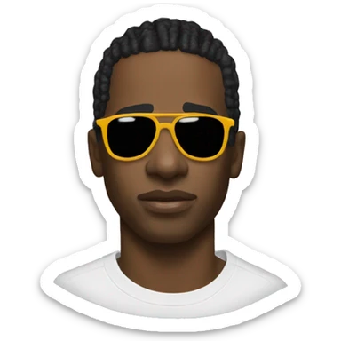 travis scott with a shades sticker
