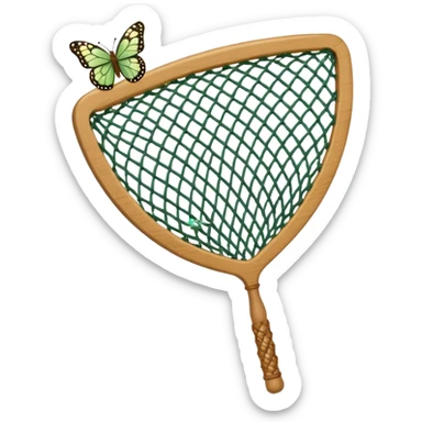 A Net From A Catching Butterflies Without The Butterflies sticker