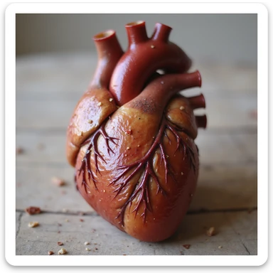 heart, photorealistic style sticker