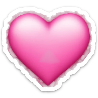 Create a big pink heart with an emoji that’s loved and surrounded by little hearts sticker