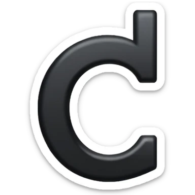 Capital L in black text with yellow background  sticker